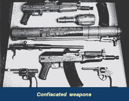 Confiscated weapons