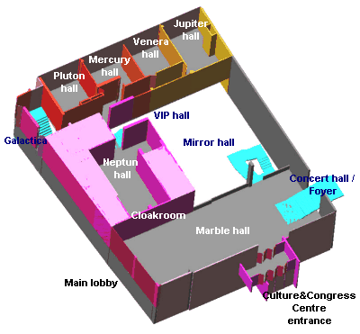Plan of confernce rooms